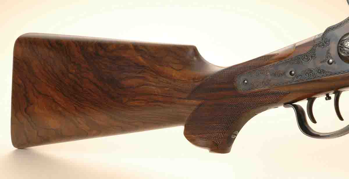 Shiloh Sharps rifle stocked with English walnut.